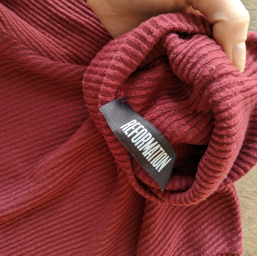 Reformation cropped turtleneck